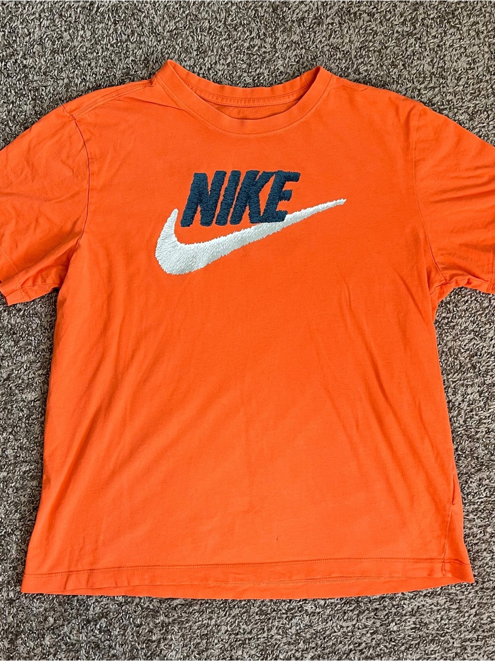 Nike Men's Short-Sleeve Logo Tee in Orange
